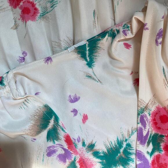 60s vintage floral midi dress - Picture 7 of 8